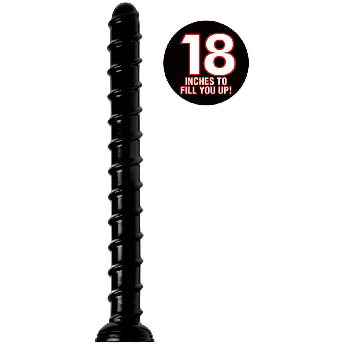 Hosed 18 Inch Swirl Thick Anal Snake