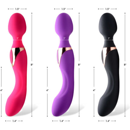 10X Dual Duchess 2-in-1 Silicone Massager - Black - Image 5