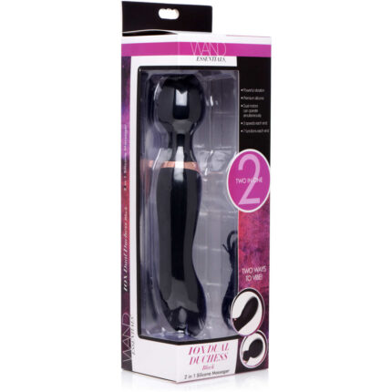 10X Dual Duchess 2-in-1 Silicone Massager - Black - Image 7