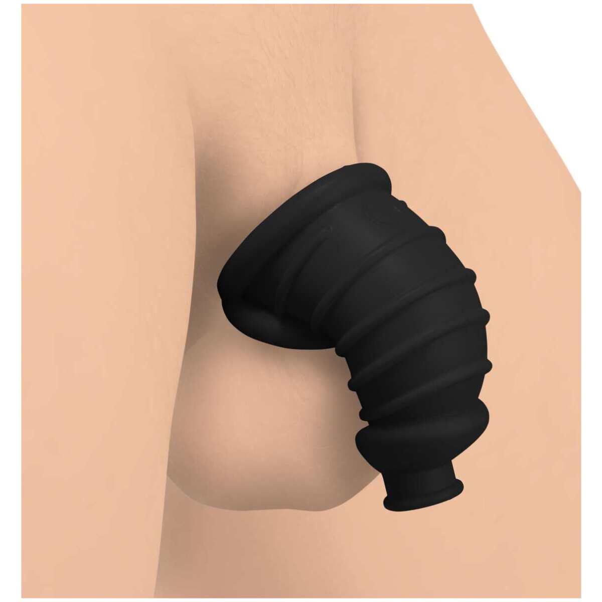 Dark Chamber Silicone Chastity Cage