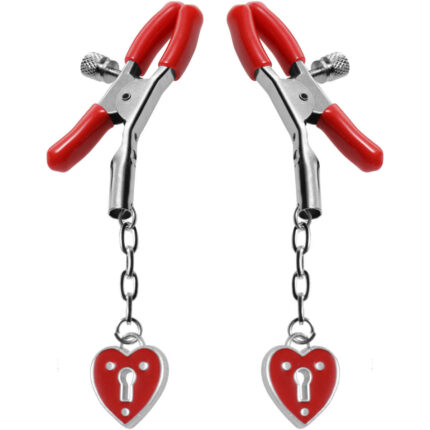 Captive Heart Padlock Nipple Clamps - Image 3