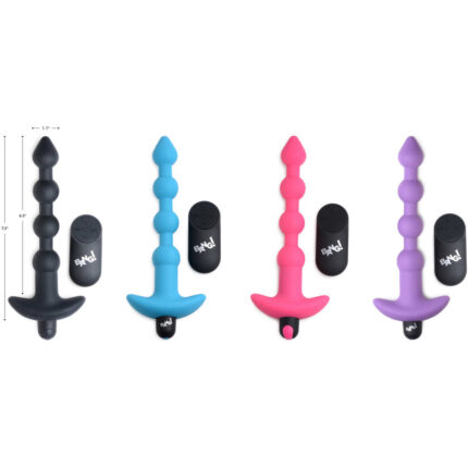 Remote Control Vibrating Silicone Anal Beads - Pink - Image 6