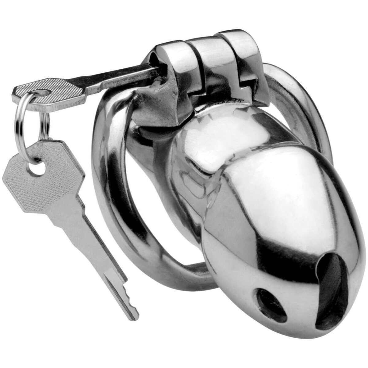 Rikers 24-7 Stainless Steel Locking Chastity Cage