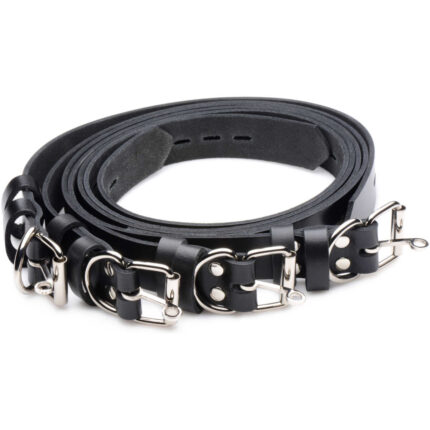 4 Pack Leather Locking Bondage Straps - Image 5