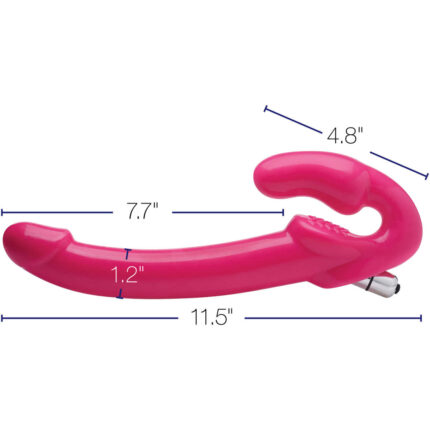 7X Revolver Slim 8 inch Vibrating Strapless Strap-on - Image 9