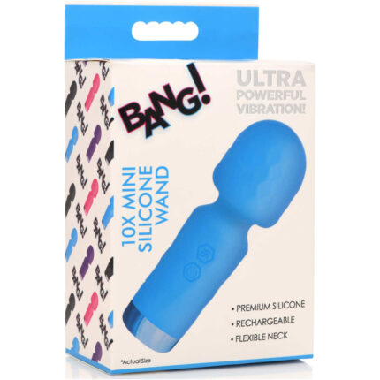 10X Mini Silicone Wand - Blue - Image 12