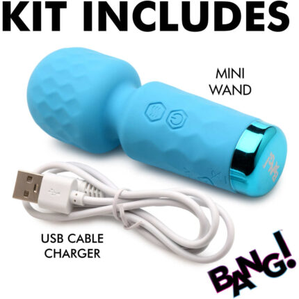 10X Mini Silicone Wand - Blue - Image 8