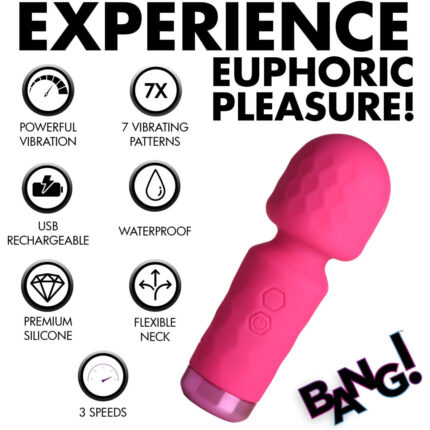 10X Mini Silicone Wand - Pink - Image 5