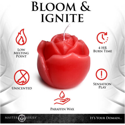 Flaming Rose Drip Candle - Image 5