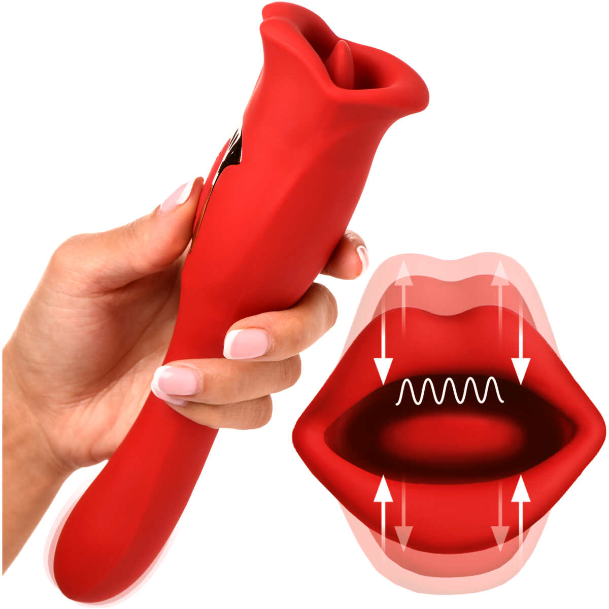 Kiss and Tell Pro Dual-ended Kissing Vibrator