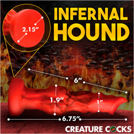 Fire Hound Silicone Dildo - Small - Image 4