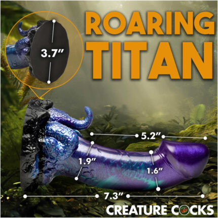 Dino-Dick Silicone Dildo - Large - Image 5