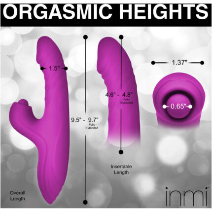Bumping Bunny Thrusting & Pulsing Silicone Rabbit Vibrator - Image 4