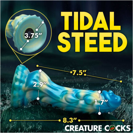 Sea Stallion Vibrating Silicone Dildo with Remote - Image 4