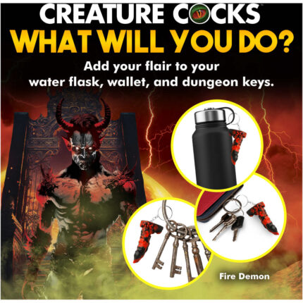 Fire Demon Mini Dildo Key Chain - Image 9