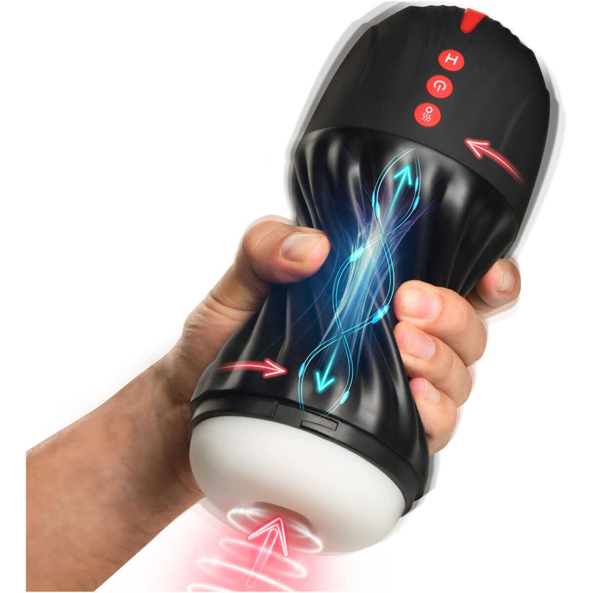 Sucking and Vibrating Masturbator