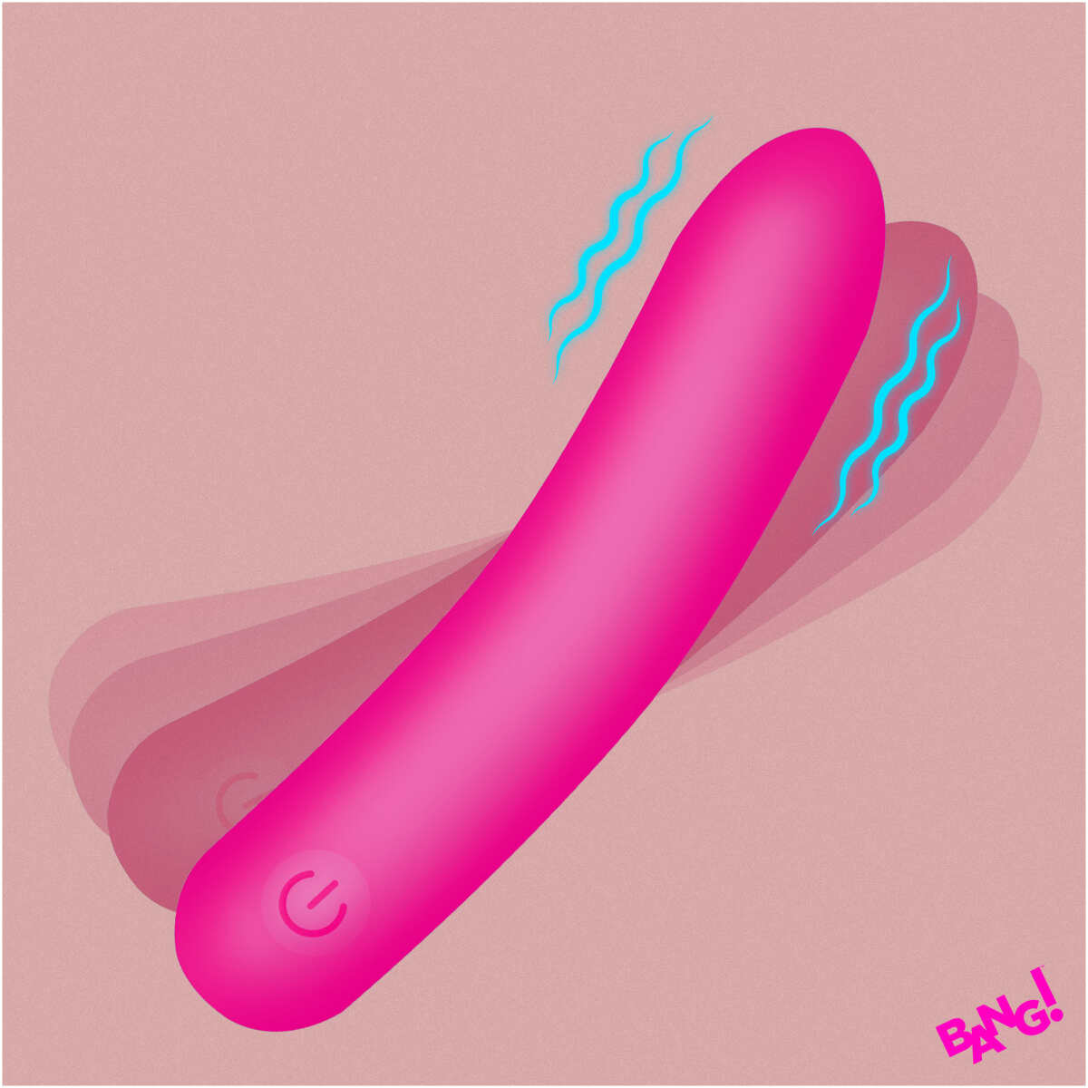 Tapered Flexible Silicone Bullet - Pink